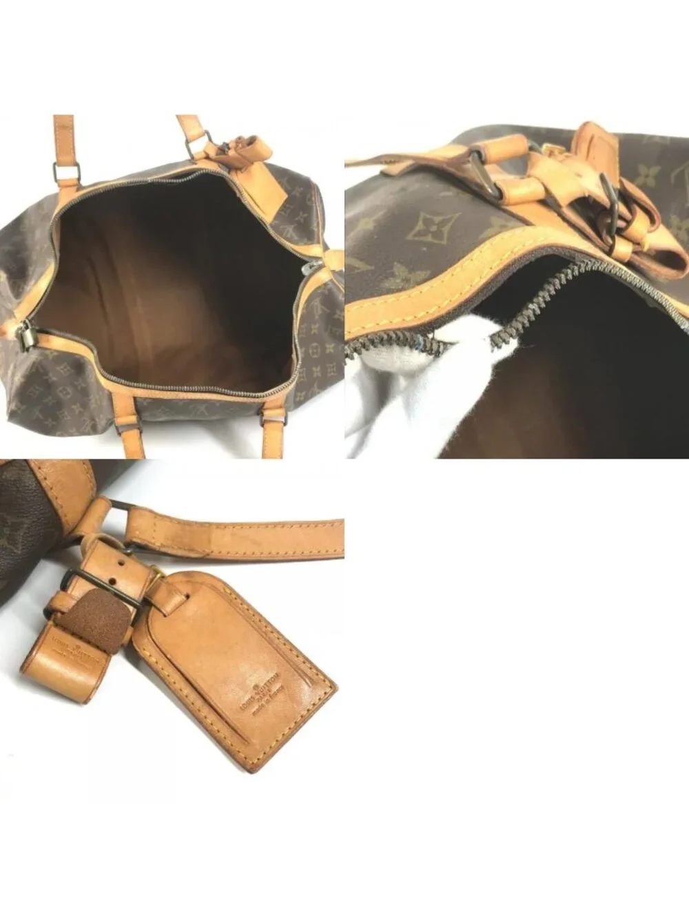 Louis Vuitton Boston Bag Sac 55 Monogram Canvas Brown